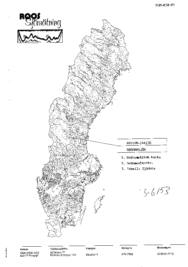 Djupkarta för Abborrsjön