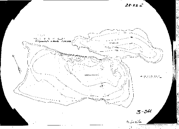 Djupkarta för Abborrträsket i Vindeln — Abborrträsket — blad 3-0366 (SMHI Vattenwebb)