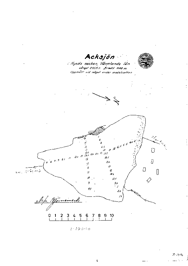 Djupkarta för Acksjön