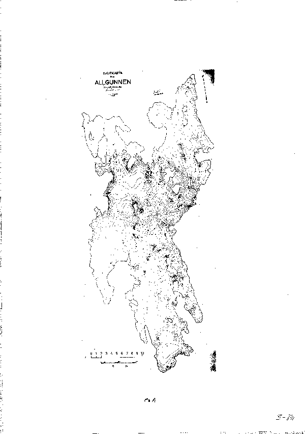 Djupkarta för Allgunnen — Allgunnen — blad 3-0841 (SMHI Vattenwebb)