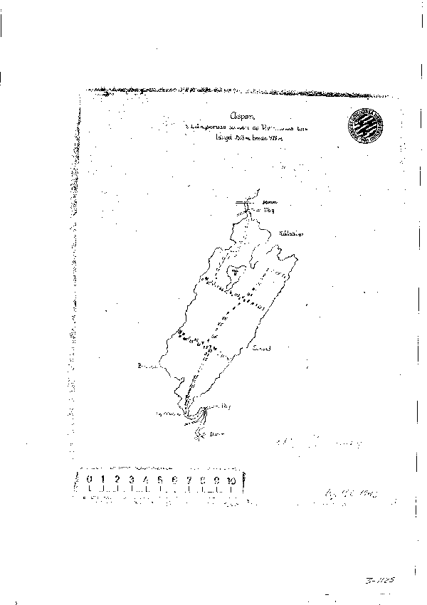 Djupkarta för Aspen i Säffle — Aspen — blad 3-1185 (SMHI Vattenwebb)