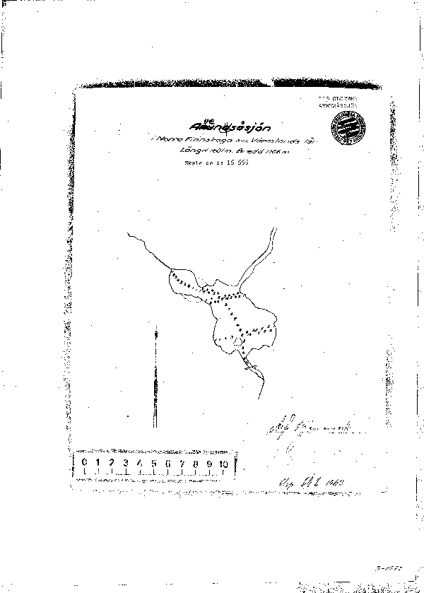 Djupkarta för Avundsåssjön — Avundsåssjön — blad 3-1572 (SMHI Vattenwebb)