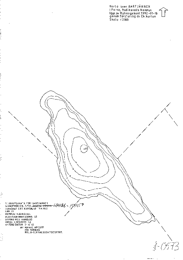 Djupkarta för Bartjärnen
