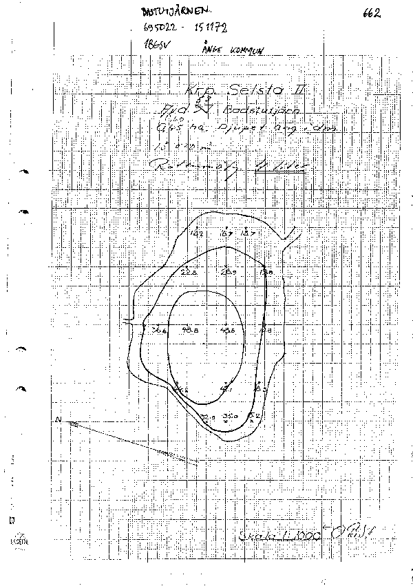 Djupkarta för Bastutjärnen