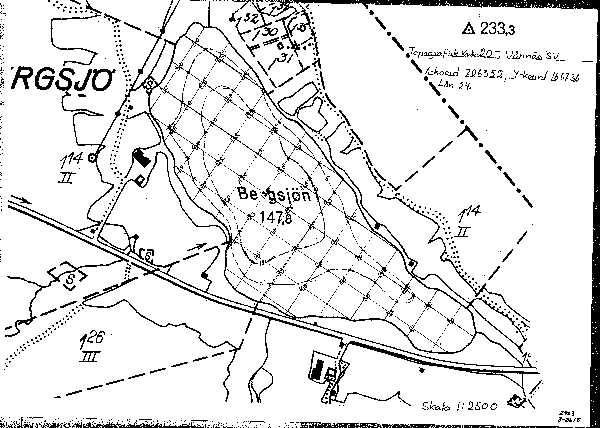 Djupkarta för Bergsjön