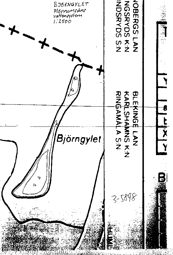 Djupkarta för Björngylet — SMHI Vattenwebb
