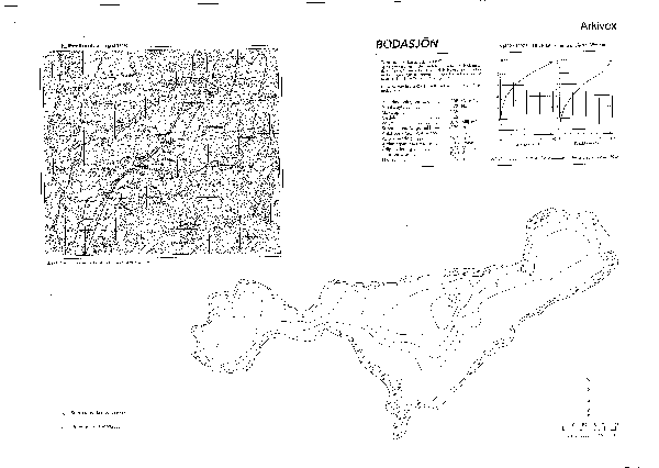 Djupkarta för Bodasjön i Lilla Edet — Bodasjön — blad 2-1015 (SMHI Vattenwebb)