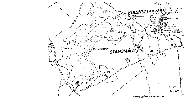 Djupkarta för Bredasjön i Ronneby — Bredasjön — blad 3-2814 (SMHI Vattenwebb)