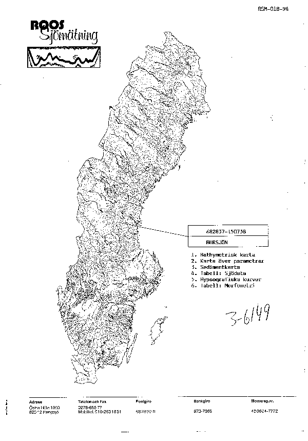 Djupkarta för Bursjön