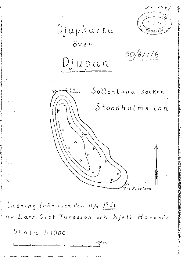 Djupkarta för Djupan — SMHI Vattenwebb