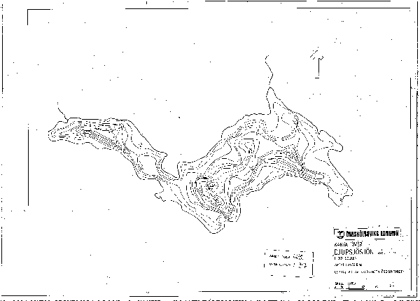 Djupkarta för Djupsjösjön — Djupsjösjön — blad 1-0267 (SMHI Vattenwebb)