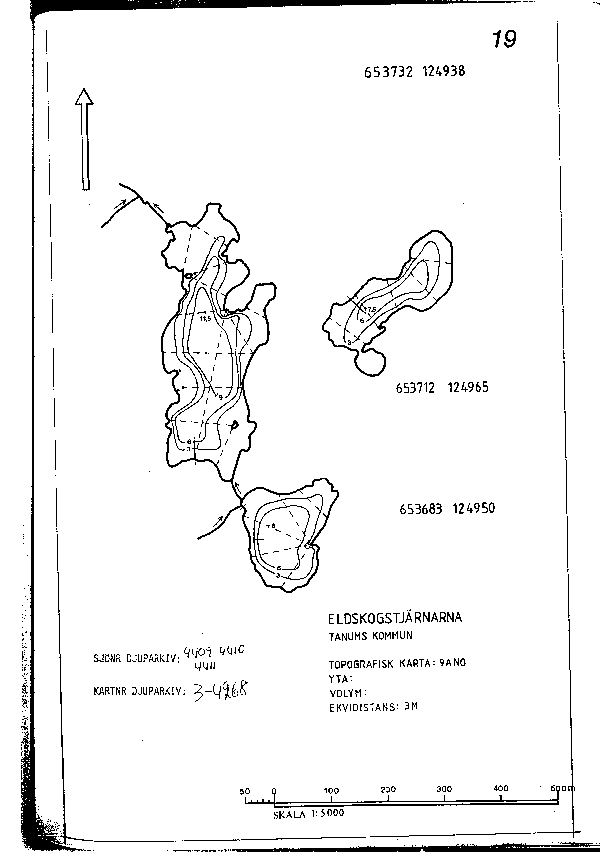 Djupkarta för Eldskogstjärnen (Sö — SMHI Vattenwebb