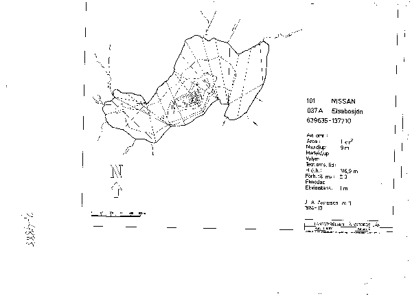 Djupkarta för Elsabosjön — Elsabosjön — blad 3-4888 (SMHI Vattenwebb)