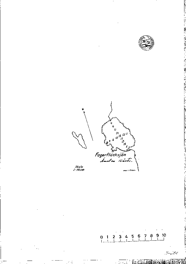 Djupkarta för Fagerfläcken — Fagerfläcken — blad 3-0632 (SMHI Vattenwebb)