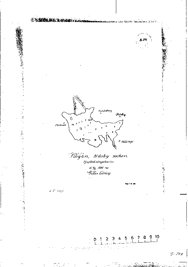 Djupkarta för Flögen — Flögen — blad 3-0747 (SMHI Vattenwebb)