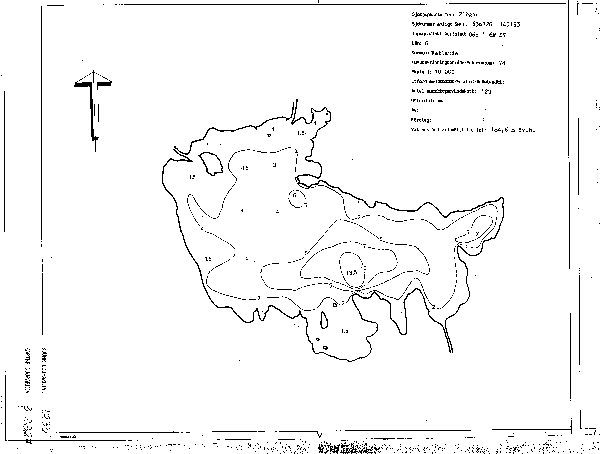 Djupkarta för Flögen — Flögen — blad 3-3327 (SMHI Vattenwebb)