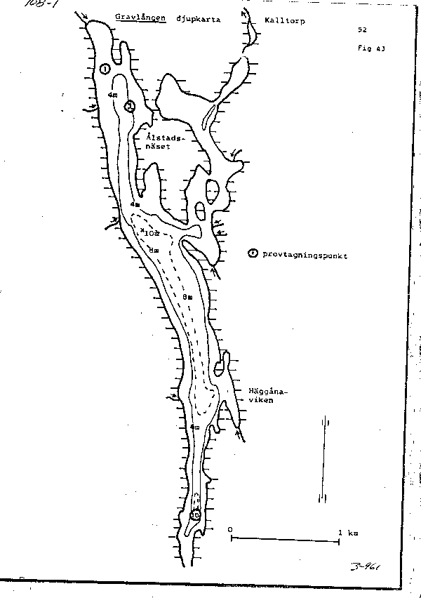 Djupkarta för Gravlången — SMHI Vattenwebb