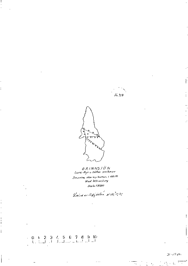 Djupkarta för Grind — Grind — blad 3-1586 (SMHI Vattenwebb)