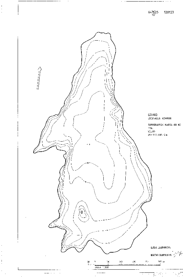 Djupkarta för Grind — Grind — blad 3-4679 (SMHI Vattenwebb)
