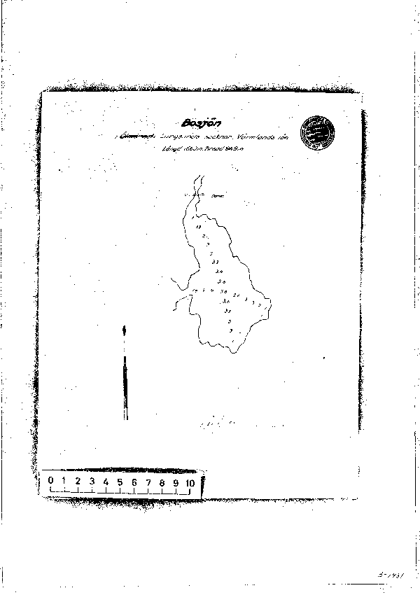Djupkarta för Grytingen — Grytingen — blad 3-1481 (SMHI Vattenwebb)