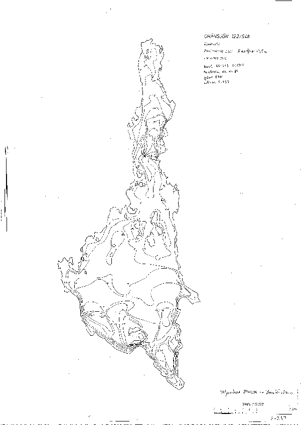 Djupkarta för Gränsjön