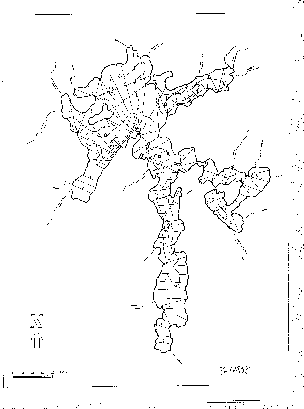Djupkarta för Gräsken — Gräsken — blad 3-4858 (SMHI Vattenwebb)