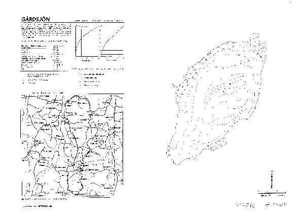 Djupkarta för Gårdsjön i Östra Göinge — Gårdsjön — blad 3-6582 (SMHI Vattenwebb)