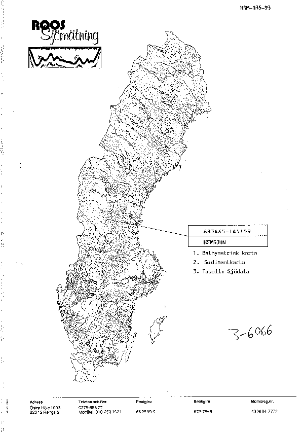 Djupkarta för Hemsjön