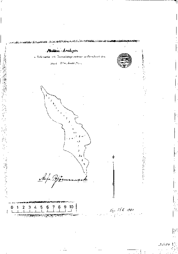 Djupkarta för Holmesjön i Årjäng — Holmesjön — blad 3-1124 (SMHI Vattenwebb)