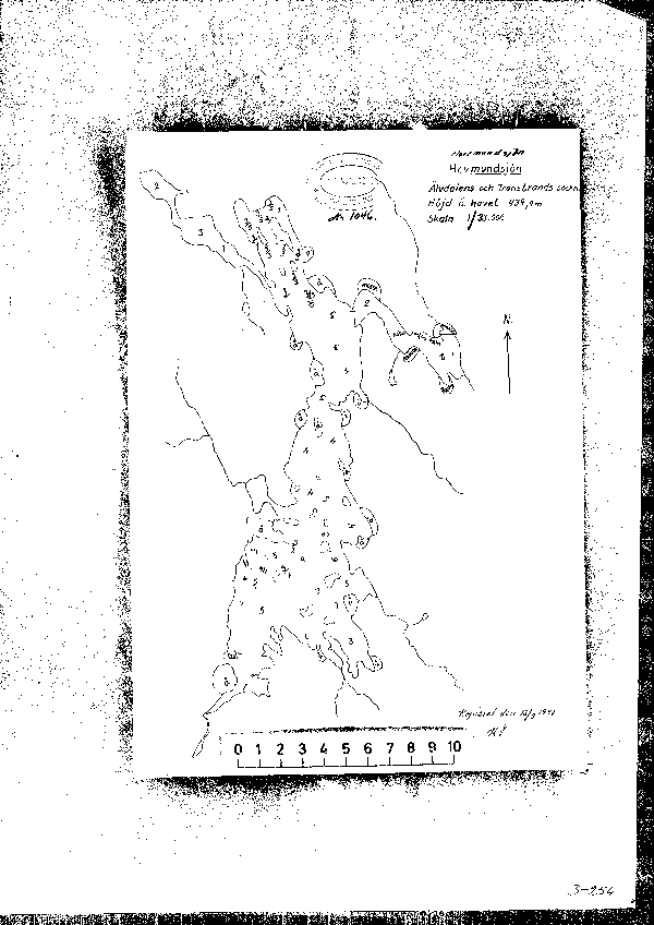 Djupkarta för Horrmunden — Horrmunden — blad 3-0254 (SMHI Vattenwebb)