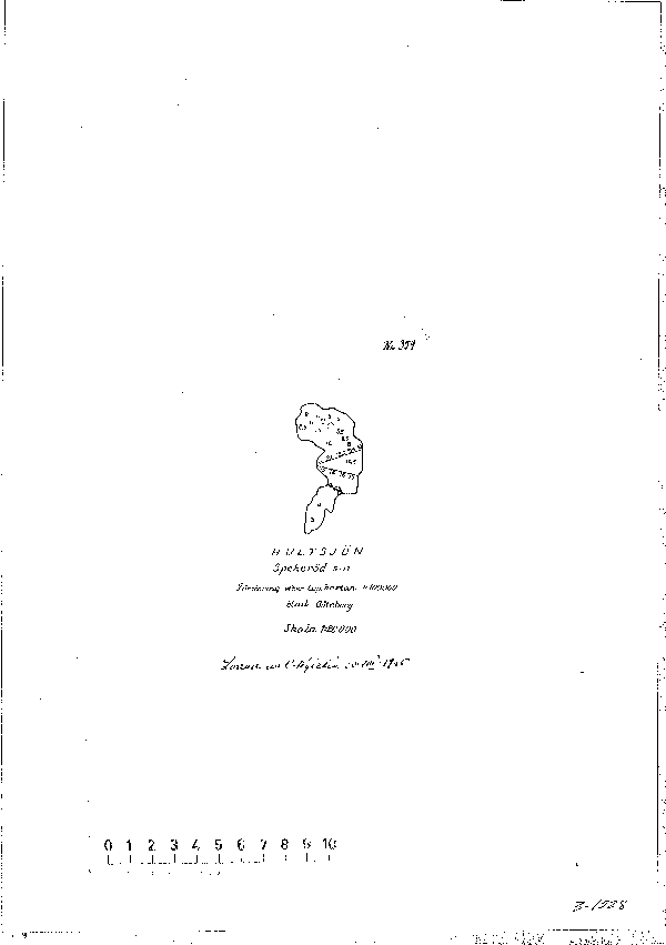 Djupkarta för Håltesjön — Håltesjön — blad 3-1528 (SMHI Vattenwebb)