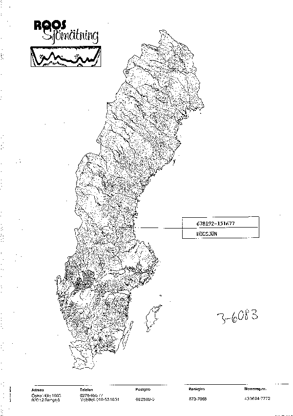 Djupkarta för Högsjön