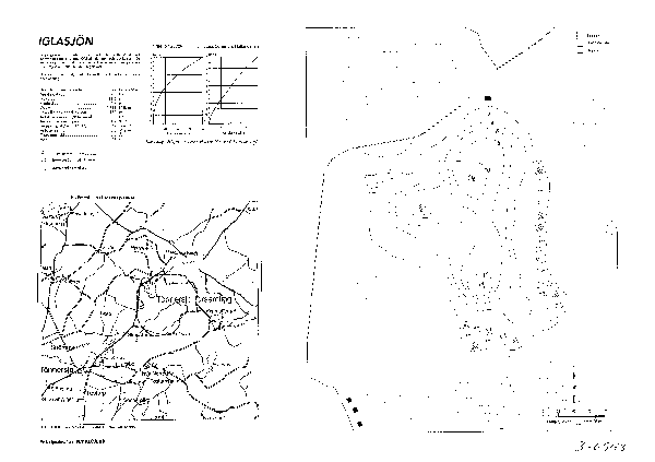 Djupkarta för Iglasjön i Halmstad — Iglasjön — blad 3-6548 (SMHI Vattenwebb)