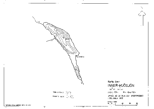 Djupkarta för Inner-Mjösjön — SMHI Vattenwebb