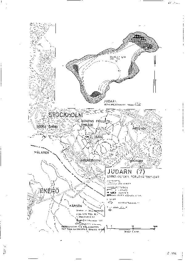 Djupkarta för Judarn — Judarn — blad 2-0102 (SMHI Vattenwebb)