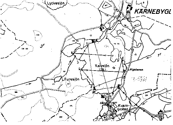 Djupkarta för Kalvsjön