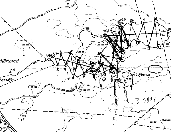 Djupkarta för Kinnasjö i Falkenberg — Kinnasjö — blad 3-5227 (SMHI Vattenwebb)