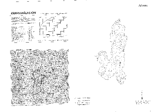 Djupkarta för Kravlemålasjön — Kravlemålasjön — blad 2-1055 (SMHI Vattenwebb)