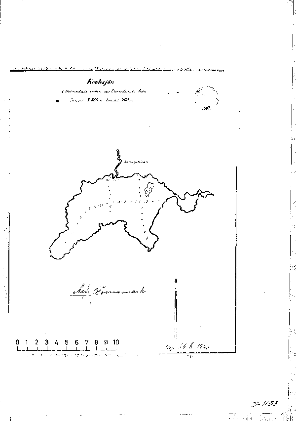 Djupkarta för Kroksjön