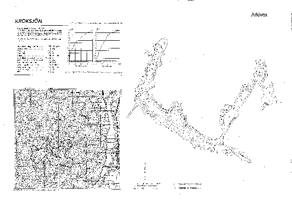 Djupkarta för Kroksjön i Lilla Edet — Kroksjön — blad 2-1123 (SMHI Vattenwebb)