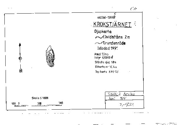 Djupkarta för Krokstjärnet