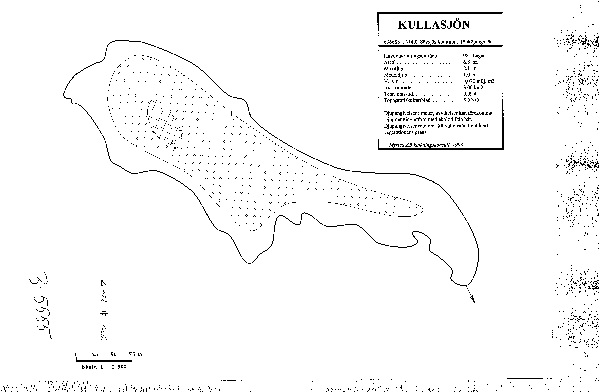 Djupkarta för Kullasjön