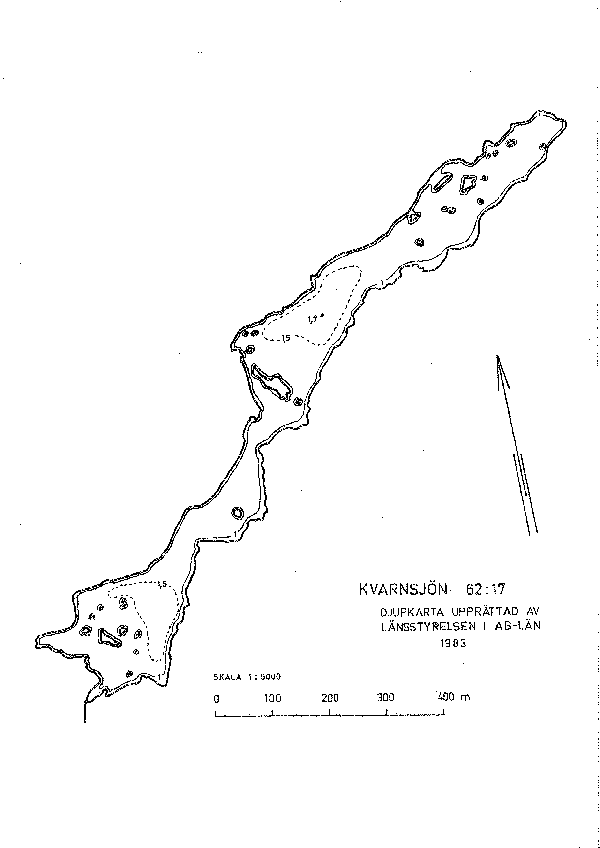 Djupkarta för Kvarnsjön