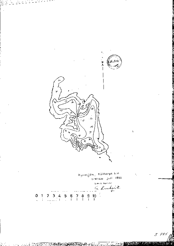 Djupkarta för Kyrksjön