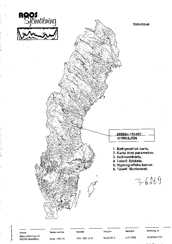 Djupkarta för Kyrksjön