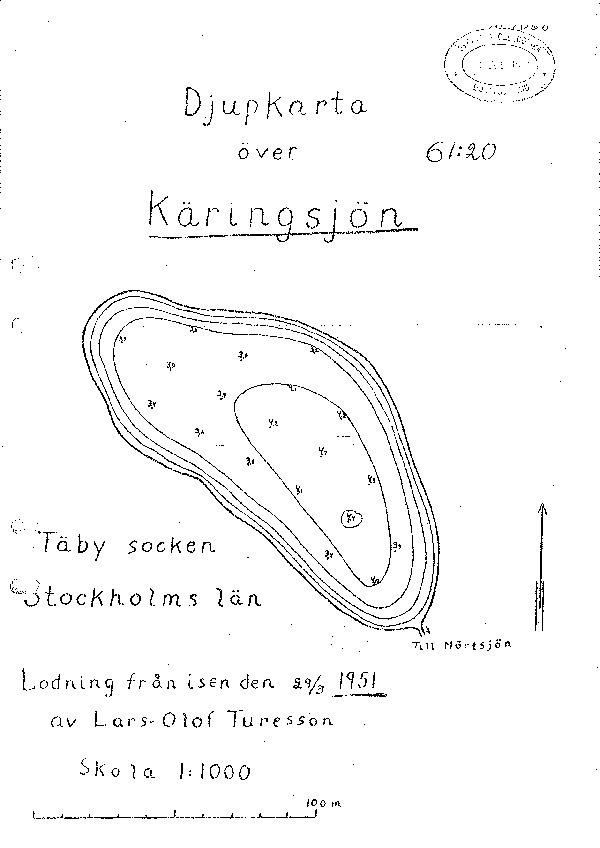 Djupkarta för Käringsjön i Stockholm — SMHI Vattenwebb