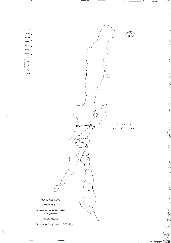 Djupkarta för Kärnsjön — Kärnsjön — blad 2-0214 (SMHI Vattenwebb)