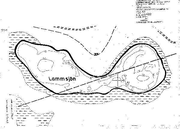 Djupkarta för Lammsjön i Gävleborg — SMHI Vattenwebb