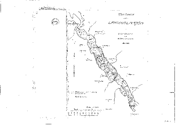 Djupkarta för Lekvattensjön — Lekvattensjön — blad 2-0208 (SMHI Vattenwebb)