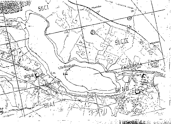 Djupkarta för Lill-Gösken — Lill-Gösken — blad 3-5711 (SMHI Vattenwebb)